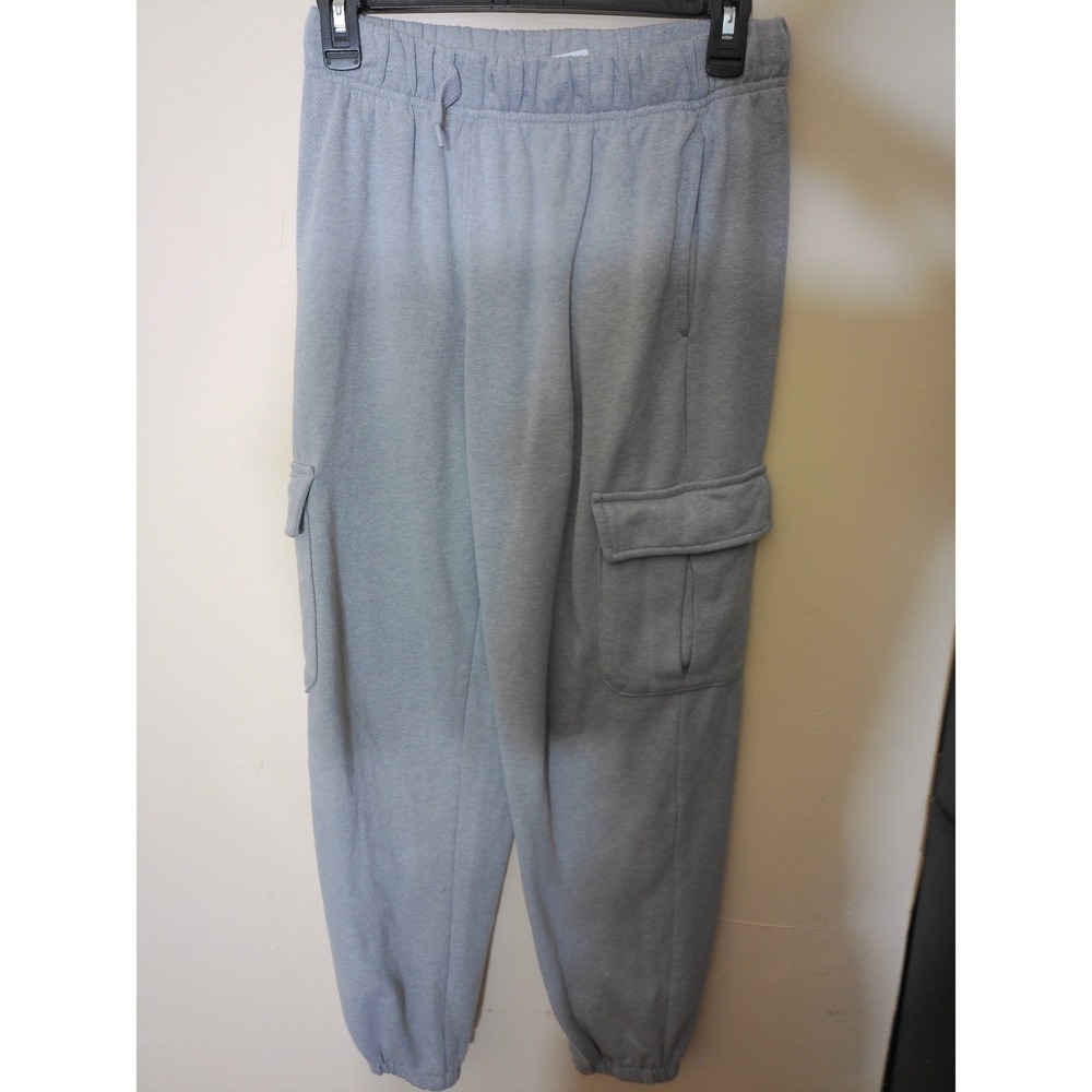 Old Navy Cargo Sweatpants Youth XL 14-16 Gray Jogger Fleece Streetwear 2136